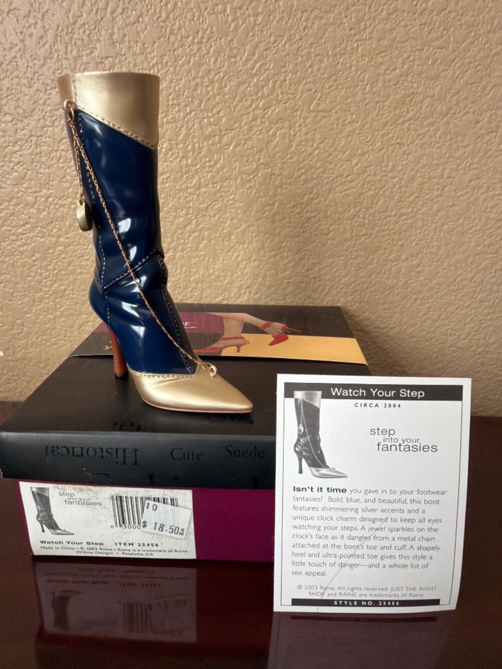 2 X Just the Right Shoe Raine Groovy Baby & Watch Your Step Boots Lot Y2K NEW - Picture 6 of 13